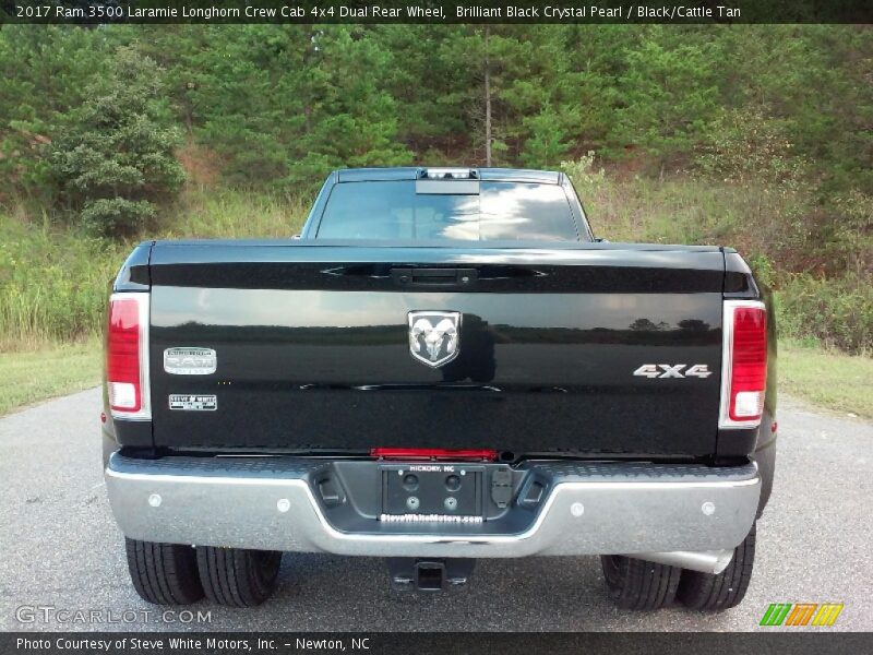 Brilliant Black Crystal Pearl / Black/Cattle Tan 2017 Ram 3500 Laramie Longhorn Crew Cab 4x4 Dual Rear Wheel