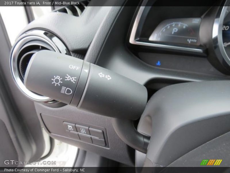 Controls of 2017 Yaris iA 