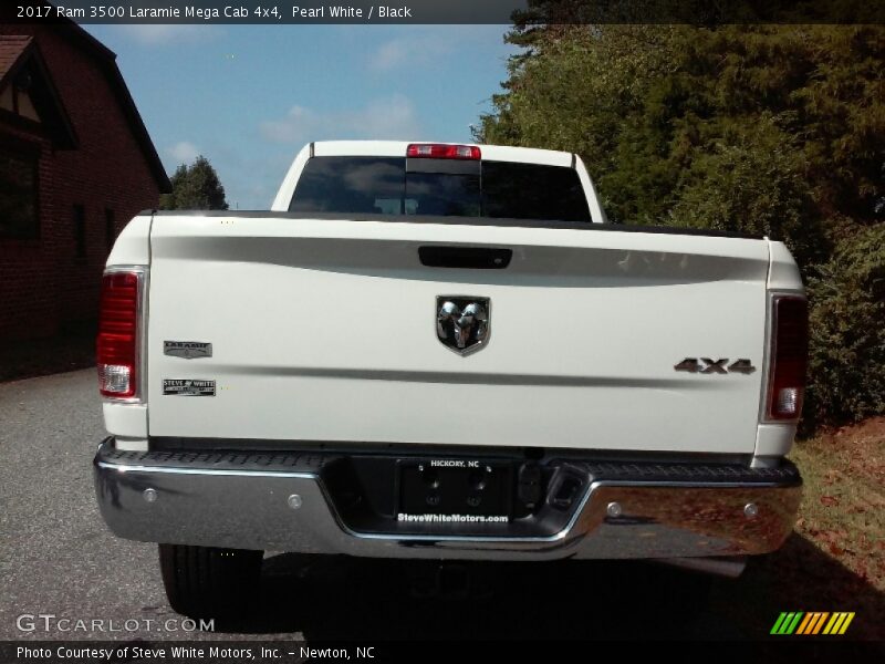 Pearl White / Black 2017 Ram 3500 Laramie Mega Cab 4x4