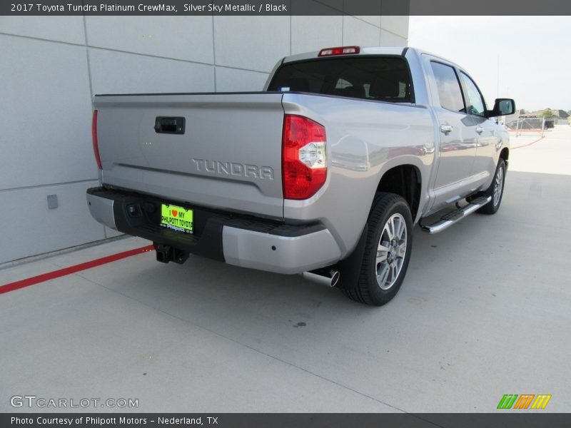 Silver Sky Metallic / Black 2017 Toyota Tundra Platinum CrewMax
