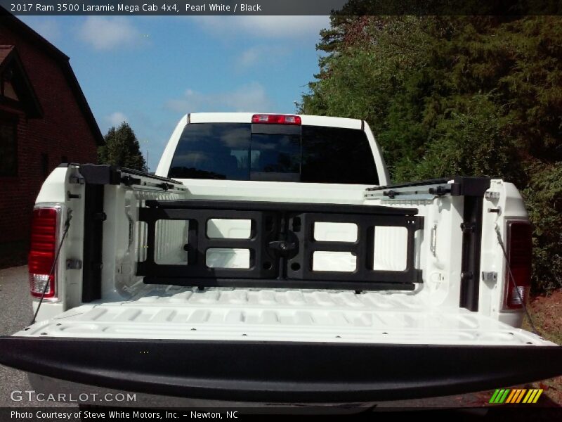 Pearl White / Black 2017 Ram 3500 Laramie Mega Cab 4x4