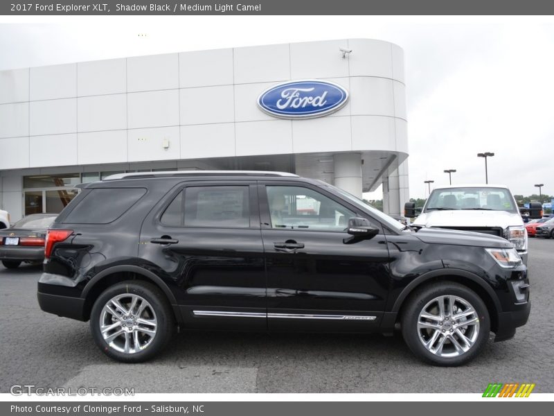 Shadow Black / Medium Light Camel 2017 Ford Explorer XLT