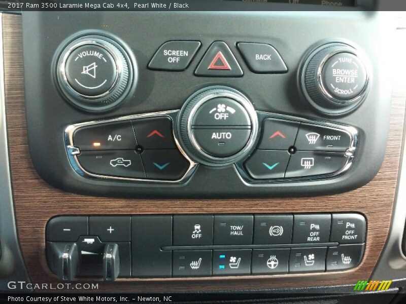Controls of 2017 3500 Laramie Mega Cab 4x4