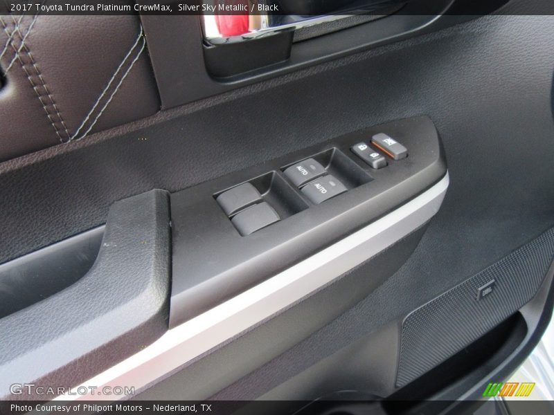 Silver Sky Metallic / Black 2017 Toyota Tundra Platinum CrewMax