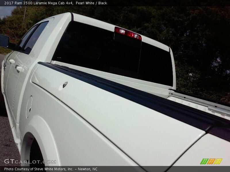 Pearl White / Black 2017 Ram 3500 Laramie Mega Cab 4x4