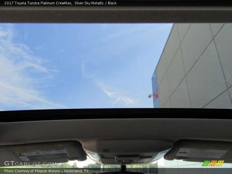 Silver Sky Metallic / Black 2017 Toyota Tundra Platinum CrewMax
