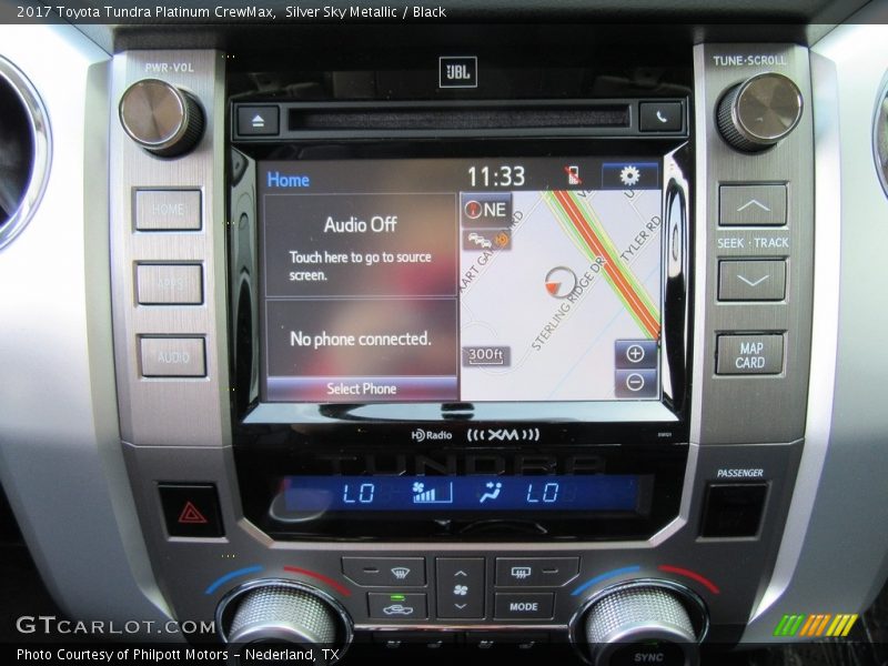 Navigation of 2017 Tundra Platinum CrewMax