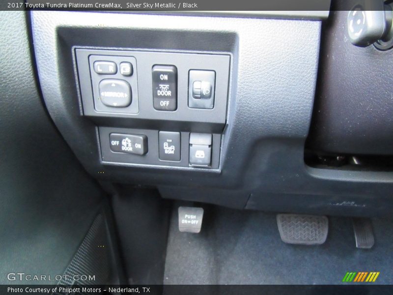 Silver Sky Metallic / Black 2017 Toyota Tundra Platinum CrewMax