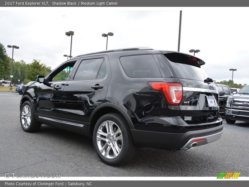 Shadow Black / Medium Light Camel 2017 Ford Explorer XLT