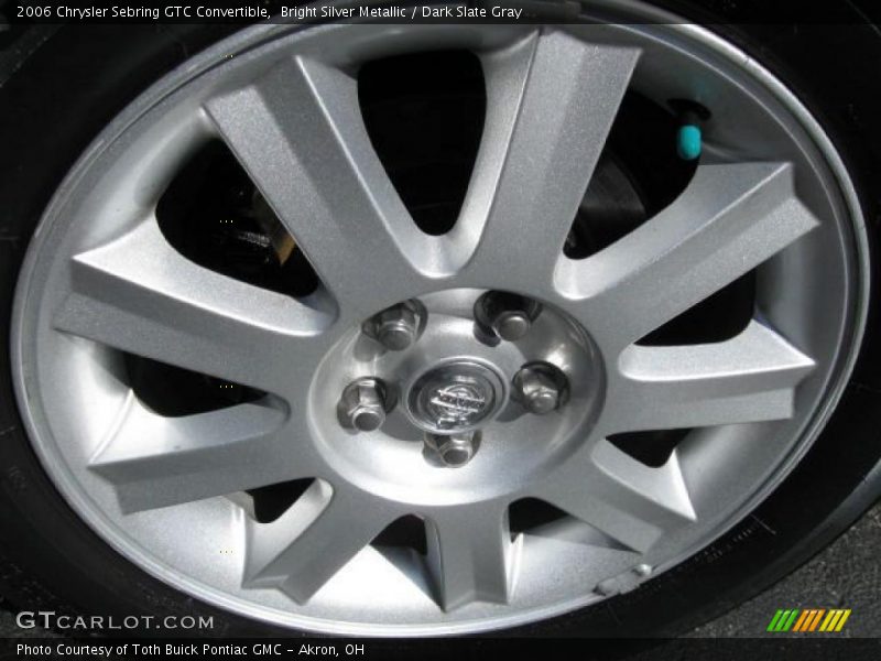 Bright Silver Metallic / Dark Slate Gray 2006 Chrysler Sebring GTC Convertible