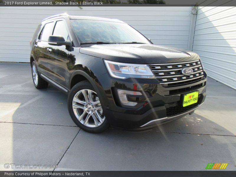 Shadow Black / Ebony Black 2017 Ford Explorer Limited
