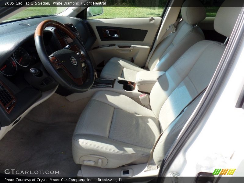 White Diamond / Light Neutral 2005 Cadillac CTS Sedan