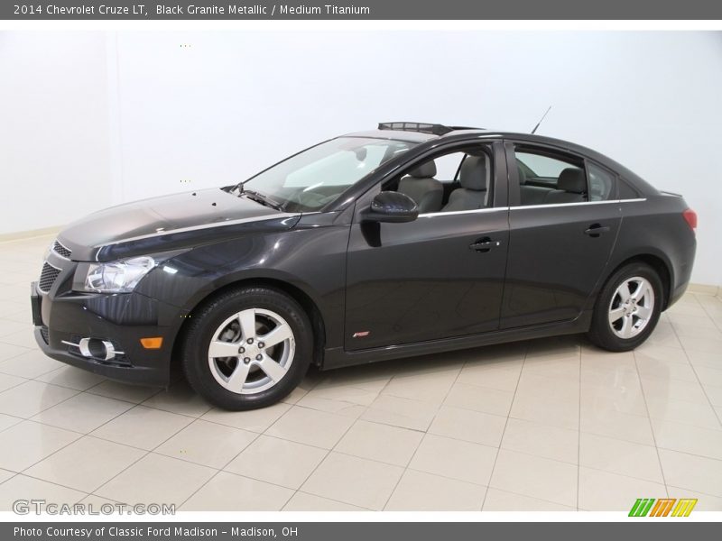 Black Granite Metallic / Medium Titanium 2014 Chevrolet Cruze LT