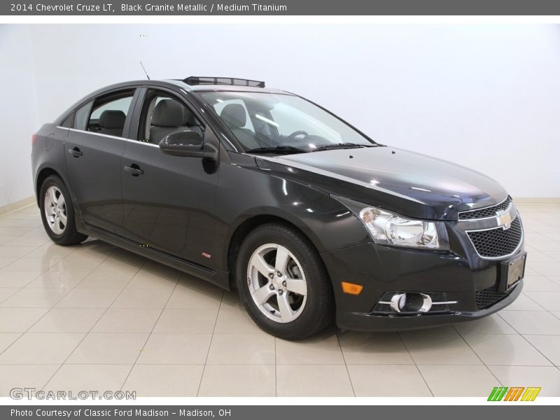 Black Granite Metallic / Medium Titanium 2014 Chevrolet Cruze LT