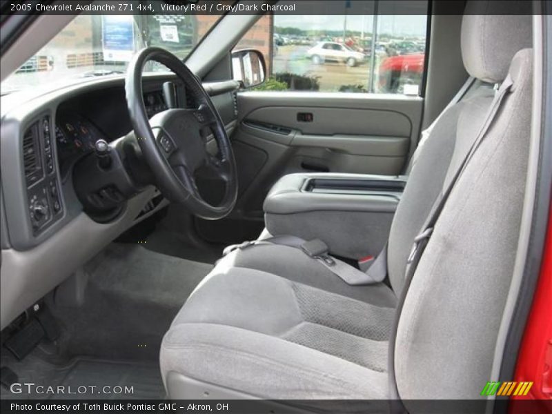 Victory Red / Gray/Dark Charcoal 2005 Chevrolet Avalanche Z71 4x4