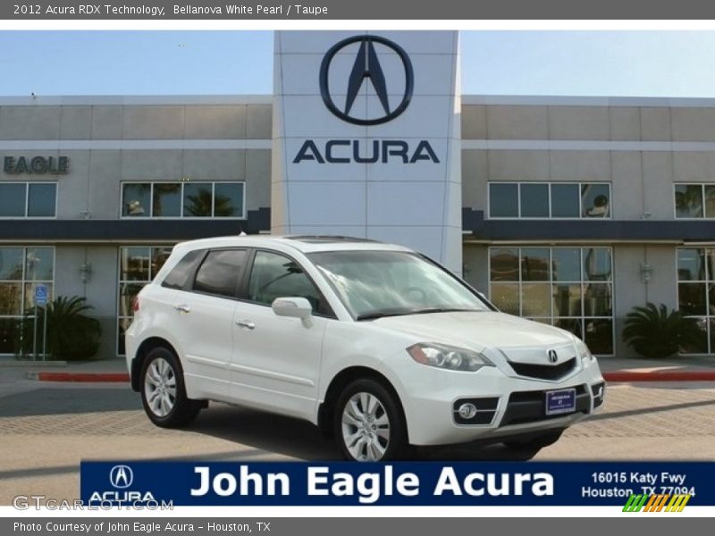 Bellanova White Pearl / Taupe 2012 Acura RDX Technology