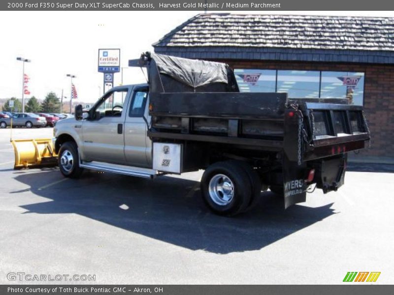 Harvest Gold Metallic / Medium Parchment 2000 Ford F350 Super Duty XLT SuperCab Chassis