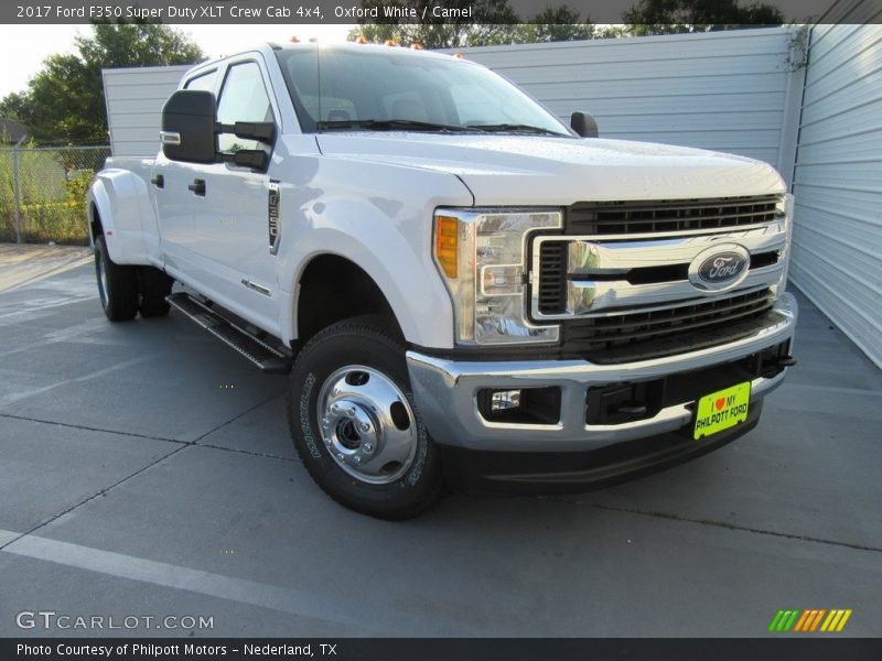 Oxford White / Camel 2017 Ford F350 Super Duty XLT Crew Cab 4x4