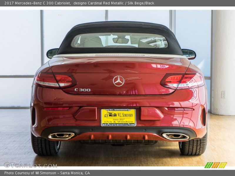 designo Cardinal Red Metallic / Silk Beige/Black 2017 Mercedes-Benz C 300 Cabriolet