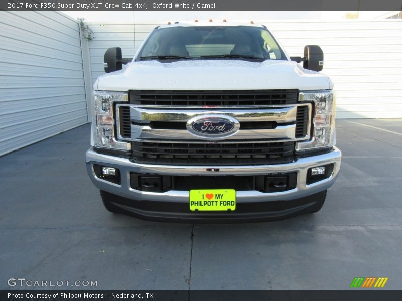 Oxford White / Camel 2017 Ford F350 Super Duty XLT Crew Cab 4x4