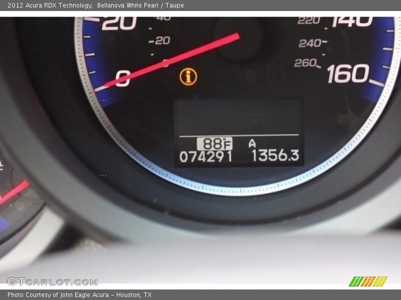 Bellanova White Pearl / Taupe 2012 Acura RDX Technology