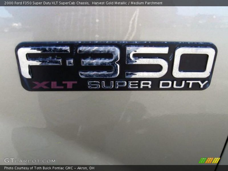 Harvest Gold Metallic / Medium Parchment 2000 Ford F350 Super Duty XLT SuperCab Chassis