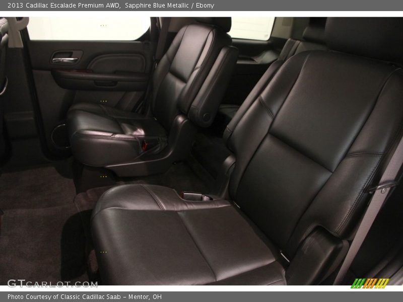 Sapphire Blue Metallic / Ebony 2013 Cadillac Escalade Premium AWD