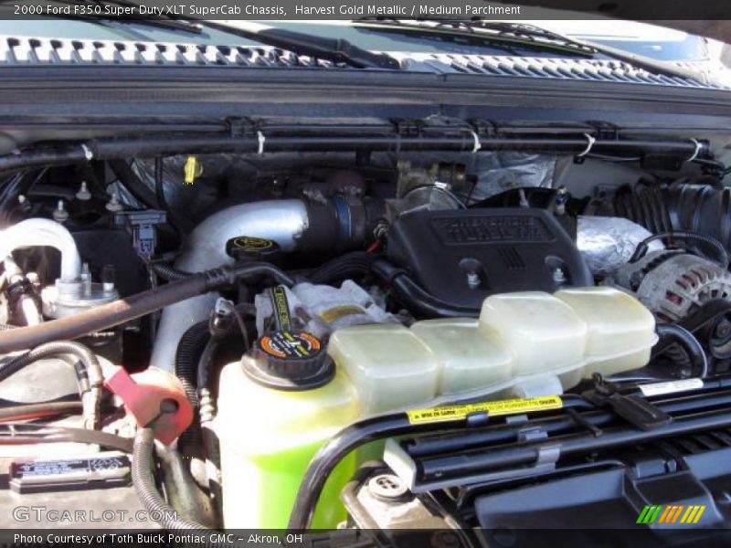 Harvest Gold Metallic / Medium Parchment 2000 Ford F350 Super Duty XLT SuperCab Chassis