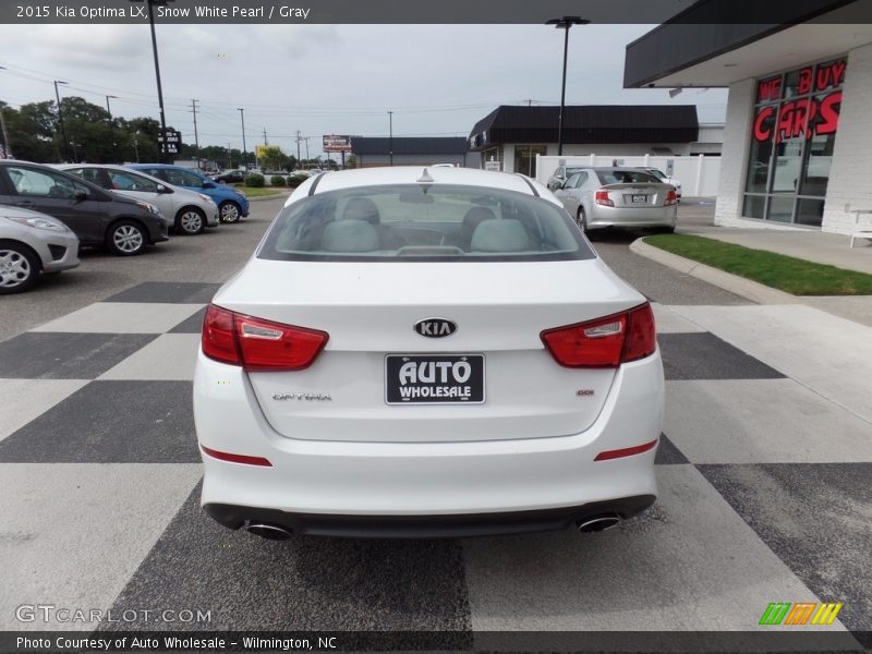 Snow White Pearl / Gray 2015 Kia Optima LX