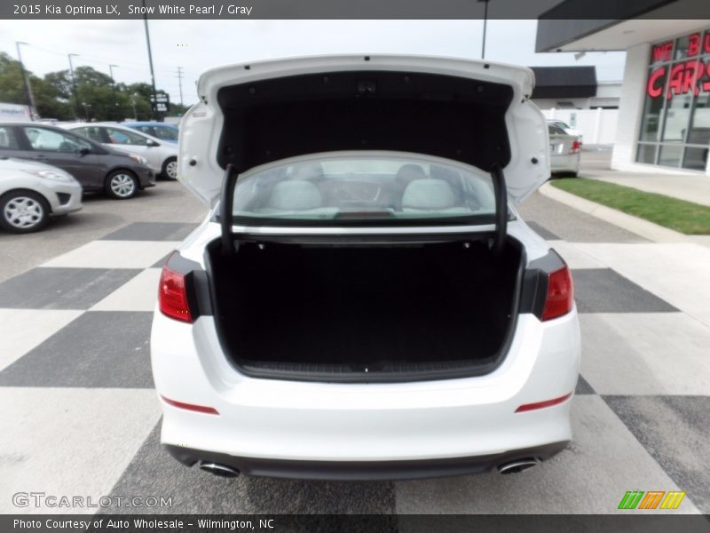 Snow White Pearl / Gray 2015 Kia Optima LX