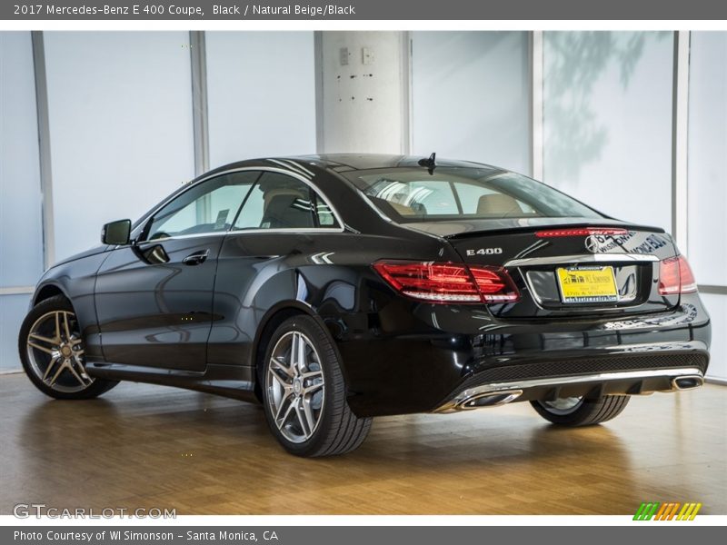 Black / Natural Beige/Black 2017 Mercedes-Benz E 400 Coupe