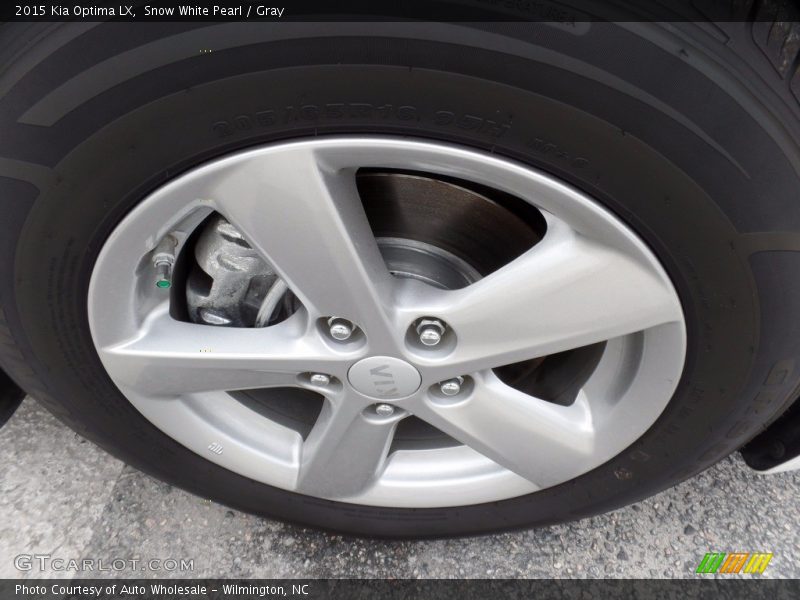 Snow White Pearl / Gray 2015 Kia Optima LX