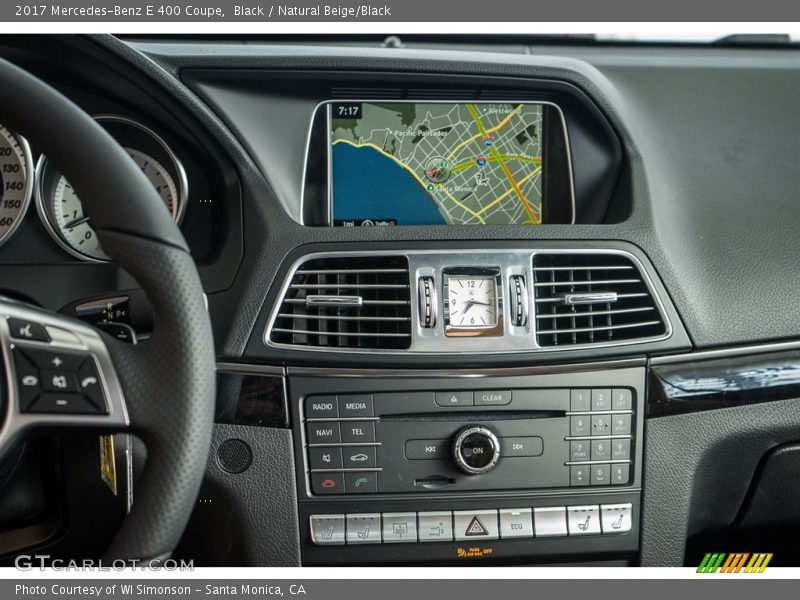 Controls of 2017 E 400 Coupe