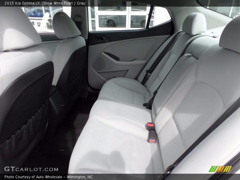 Snow White Pearl / Gray 2015 Kia Optima LX