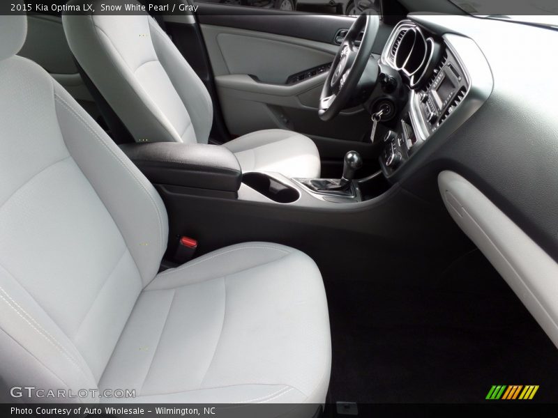 Snow White Pearl / Gray 2015 Kia Optima LX