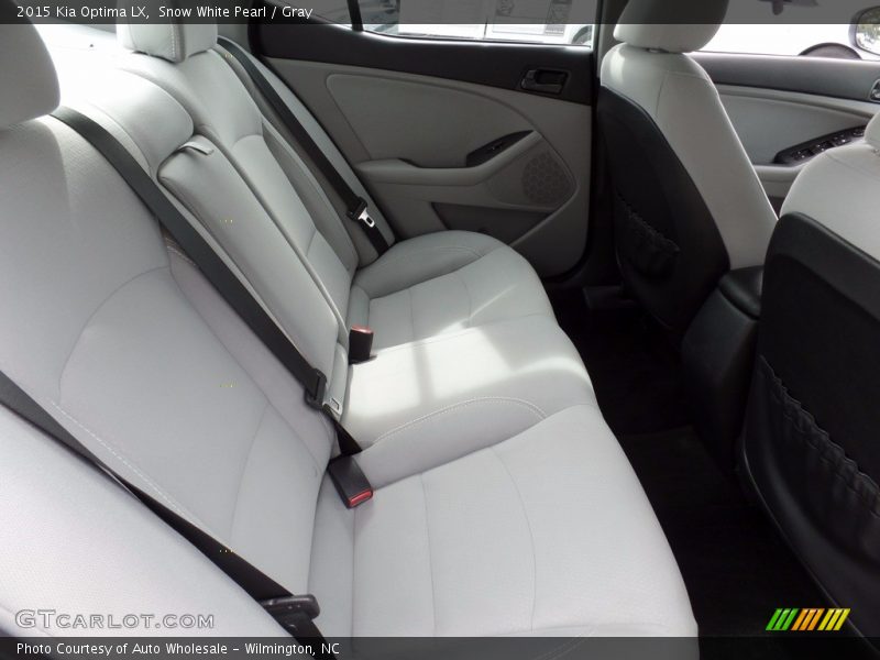 Snow White Pearl / Gray 2015 Kia Optima LX