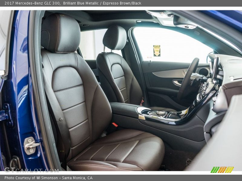Brilliant Blue Metallic / Espresso Brown/Black 2017 Mercedes-Benz GLC 300