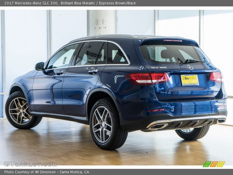 Brilliant Blue Metallic / Espresso Brown/Black 2017 Mercedes-Benz GLC 300