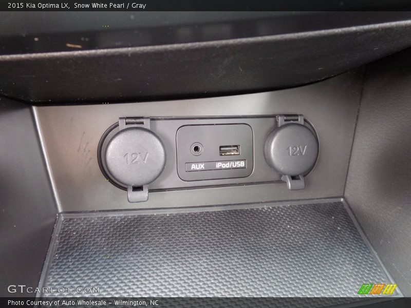 Snow White Pearl / Gray 2015 Kia Optima LX