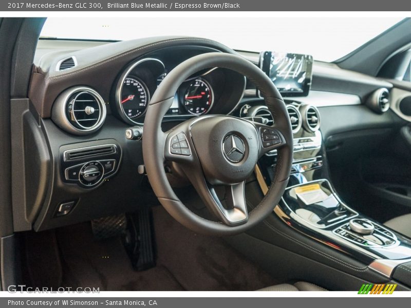 Brilliant Blue Metallic / Espresso Brown/Black 2017 Mercedes-Benz GLC 300