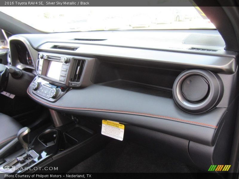 Silver Sky Metallic / Black 2016 Toyota RAV4 SE