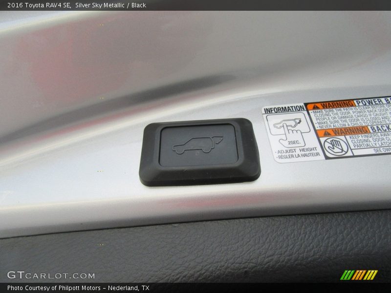 Silver Sky Metallic / Black 2016 Toyota RAV4 SE