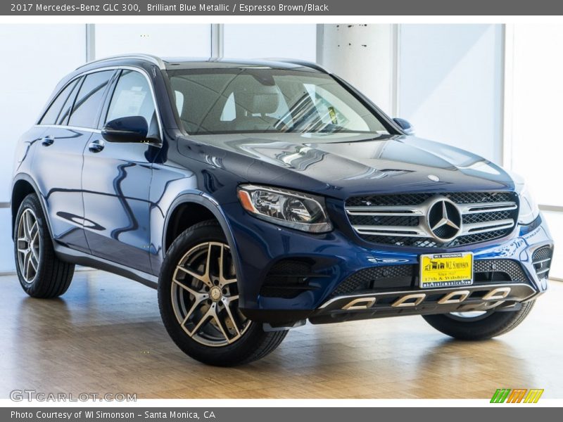 Brilliant Blue Metallic / Espresso Brown/Black 2017 Mercedes-Benz GLC 300