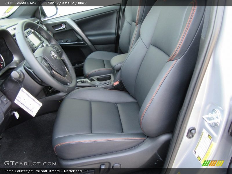 Silver Sky Metallic / Black 2016 Toyota RAV4 SE