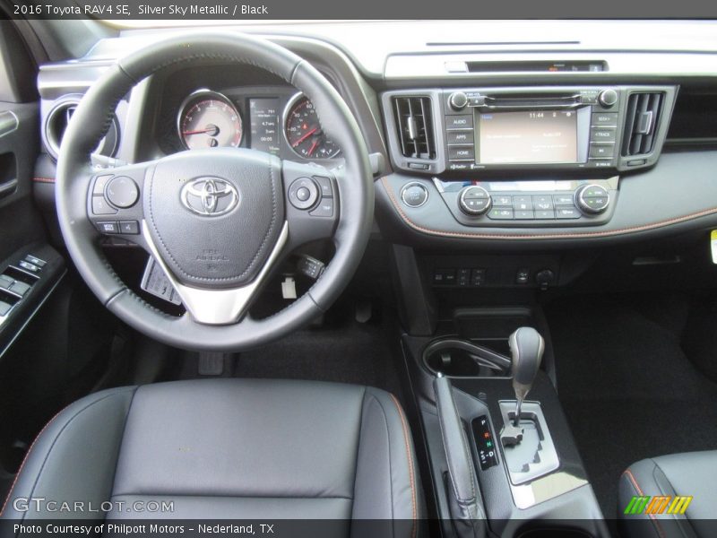 Silver Sky Metallic / Black 2016 Toyota RAV4 SE