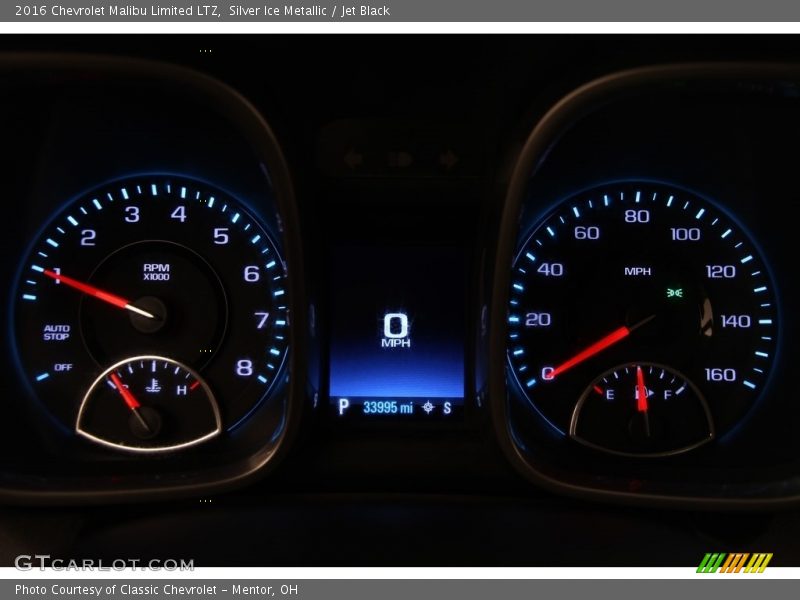 Silver Ice Metallic / Jet Black 2016 Chevrolet Malibu Limited LTZ