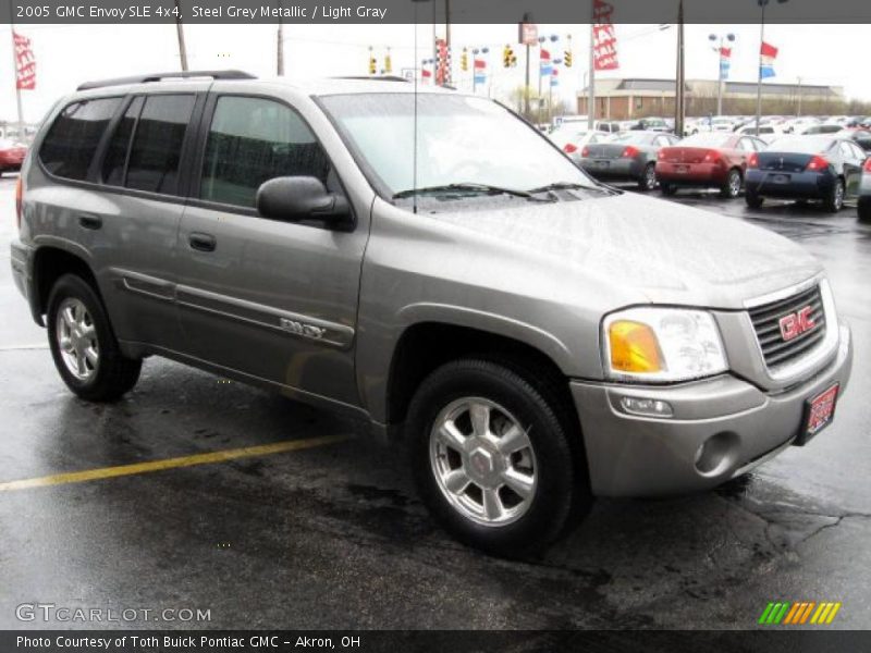 Steel Grey Metallic / Light Gray 2005 GMC Envoy SLE 4x4