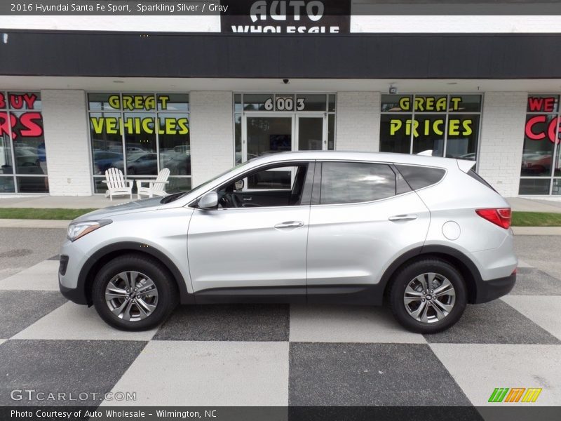 Sparkling Silver / Gray 2016 Hyundai Santa Fe Sport