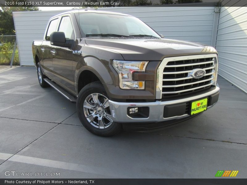 Caribou / Medium Earth Gray 2016 Ford F150 XLT SuperCrew