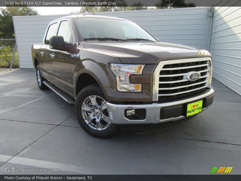 Caribou / Medium Earth Gray 2016 Ford F150 XLT SuperCrew